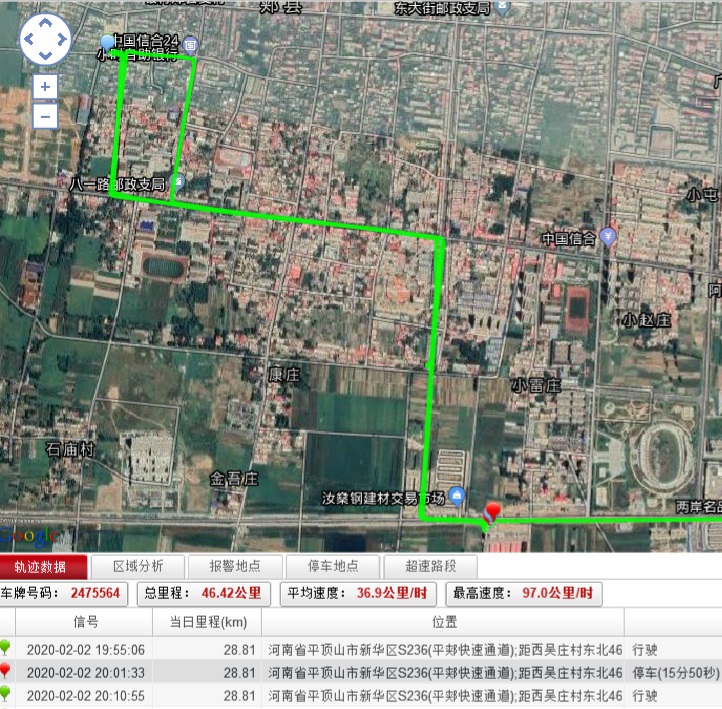 GPS定位系統監控平臺